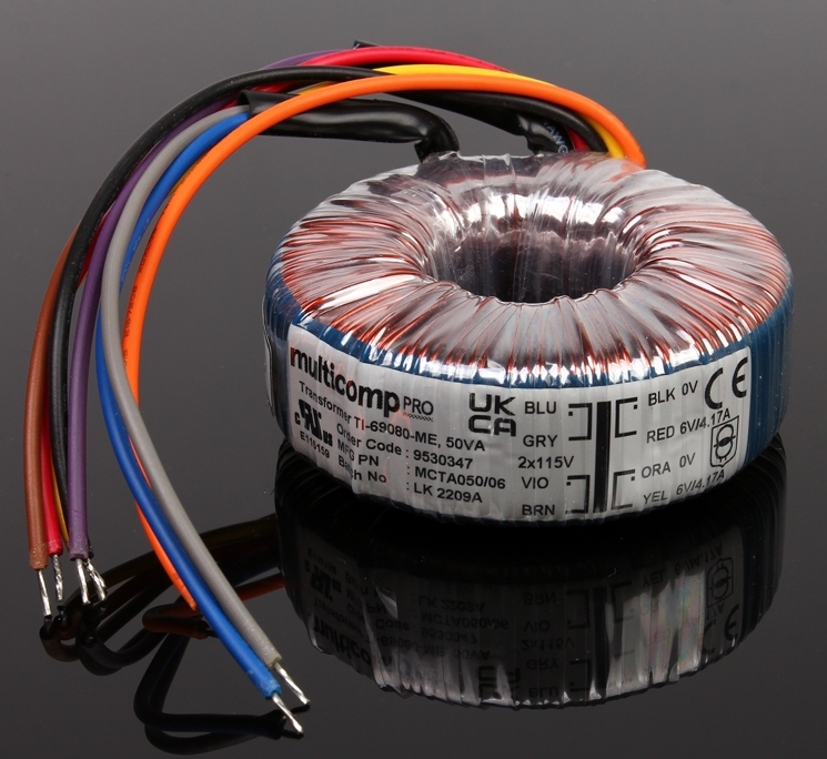 NORATEL 50W Toroidal Transformer for HIFI DIY amplifier/preamp/Linear power supply