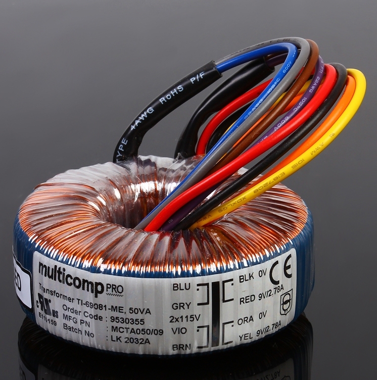 NORATEL 50W Toroidal Transformer for HIFI DIY amplifier/preamp/Linear power supply
