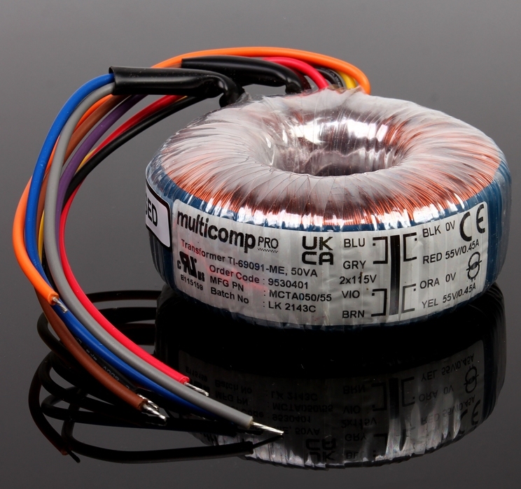 NORATEL 50W Toroidal Transformer for HIFI DIY amplifier/preamp/Linear power supply
