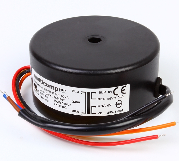 NORATEL 50W Toroidal Transformer dual 9V 12V 25V for HIFI DIY amplifier/preamp/Linear power supply