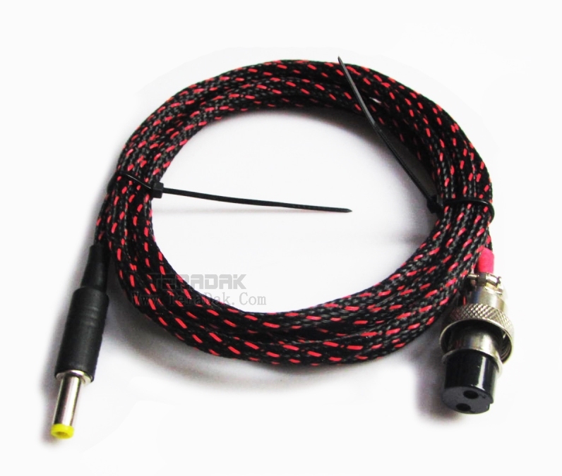 TeraDak GX-16 Aviation plug Convert to DC 1.1 1.7 2.1 2.5 3.0MM DC cable