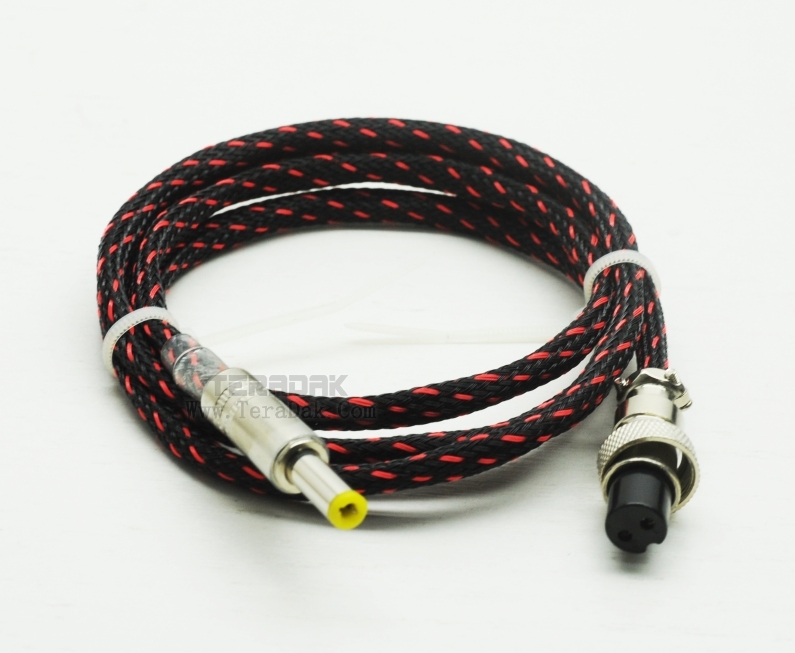 TeraDak GX-16 Aviation plug Convert to DC 1.1 1.7 2.1 2.5 3.0MM DC cable