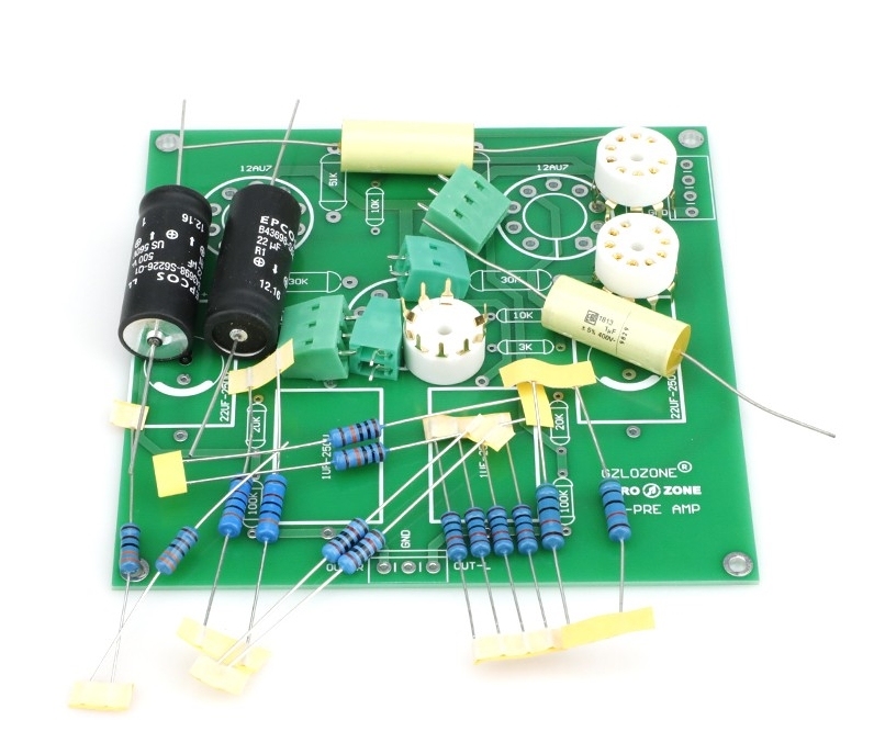 Hifi DIY Vacuum Tube Buffer Preamp board / Kit / Pcb Base on Ground Grid GG Preamplifier