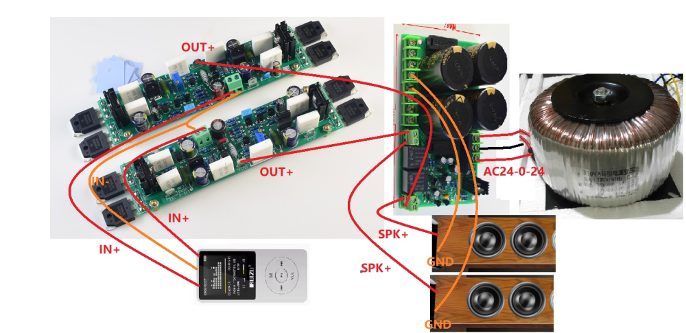 One pair assembled 30W Pure Class A Power amplifier board Audio amp DIY