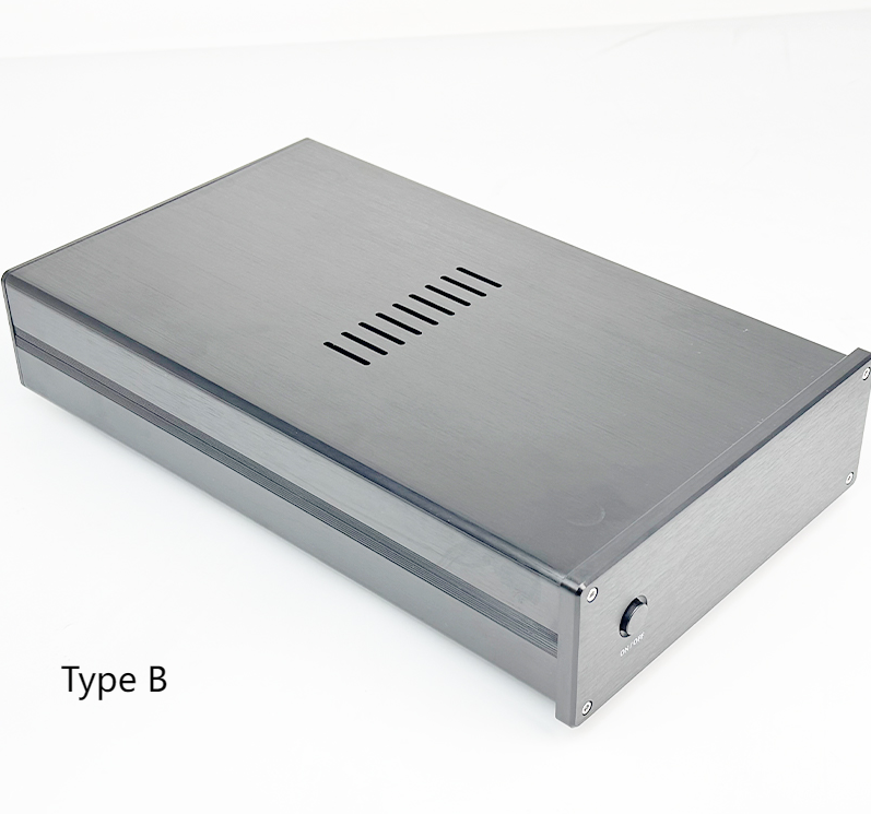 184HIFI Mini full aluminum Linear power supply chassis diy amplifier case tube amp box