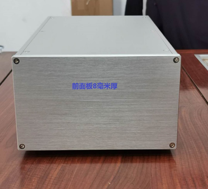 Mini 120/200/380 Split power supply chassis full aluminum tube preamp case silver HIFI DIY box