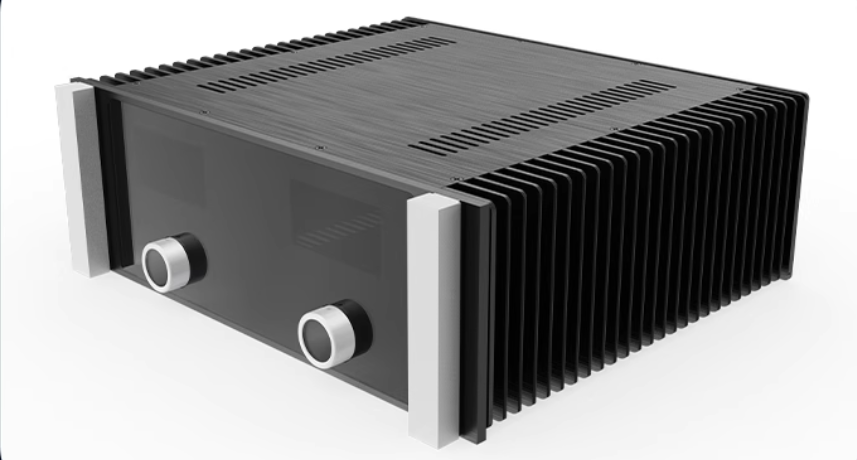 New full aluminum HIFI DIY class A amplifier chassis with dual VU meter Can install McIntosh circuit
