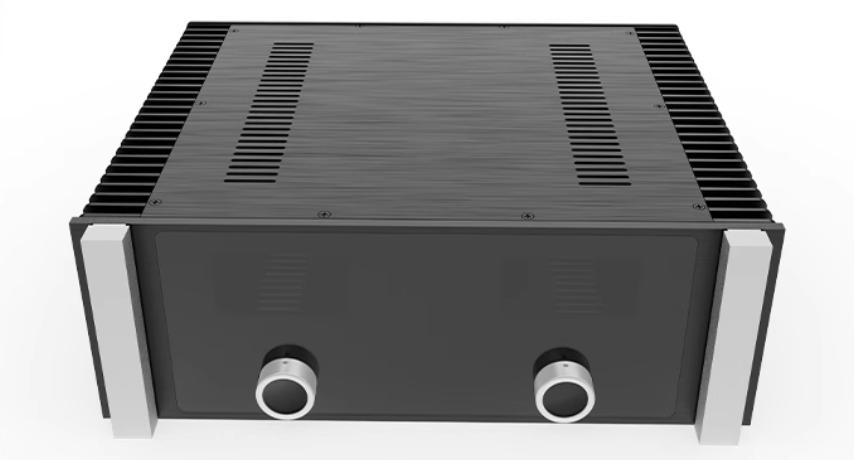 New full aluminum HIFI DIY class A amplifier chassis with dual VU meter Can install McIntosh circuit
