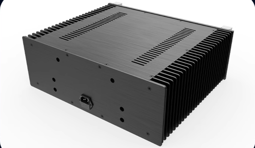 New full aluminum HIFI DIY class A amplifier chassis with dual VU meter Can install McIntosh circuit