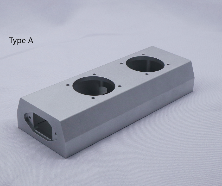 Full Aluminum CNC American standard 4-position power box HIFI DIY power scoket chassis