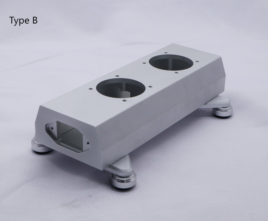 Full Aluminum CNC American standard 4-position power box HIFI DIY power scoket chassis