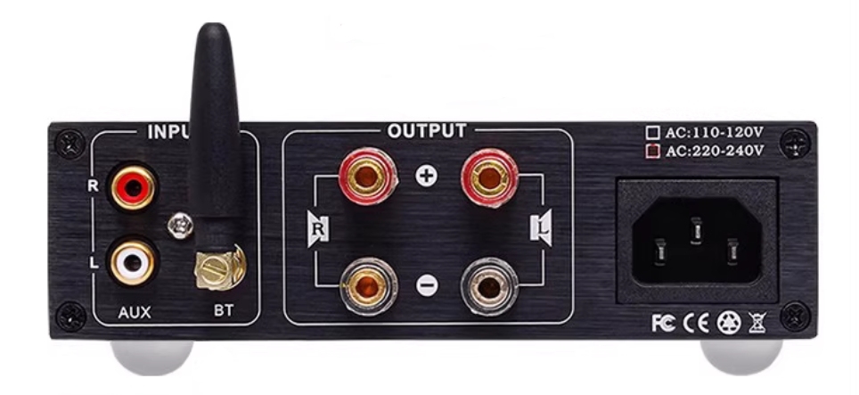BRZHIFI DP8 bluetooth 5.3 HiFi small stereo digital amplifier 50W+50W (built-in power supply)