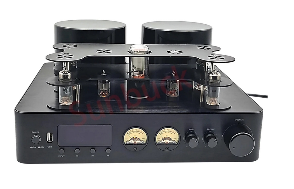 Sunbuck 200W 2.0 6U1 6A2 6H2 WY-3P Hifi Tube Amplifier 5200 1943 Bluetooth 5.0 USB Coaxial Fiber Optic Vacuum Tube Amplifier