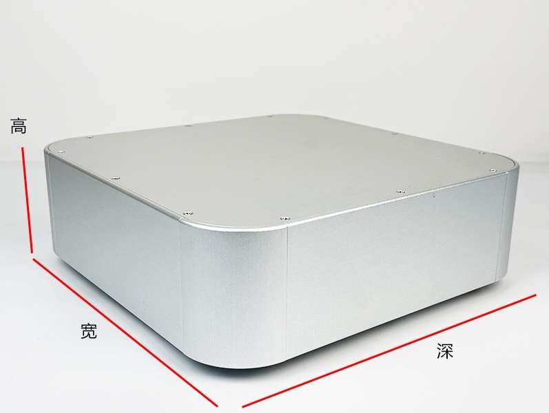 300 silver multipurpose full aluminum power supply case preamp chassis HIFI DIY amplifier box
