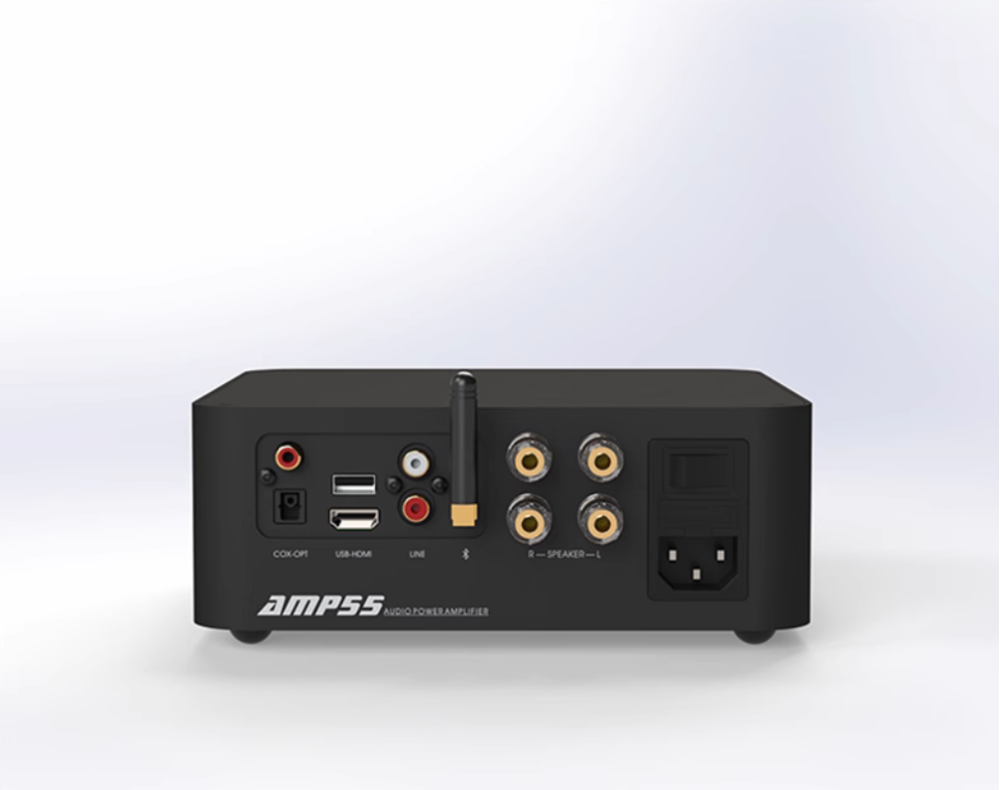 AMP55 hifi Bluetooth 70W*2 desktop small amplifier Lossless music decoding digital audio power amplifier