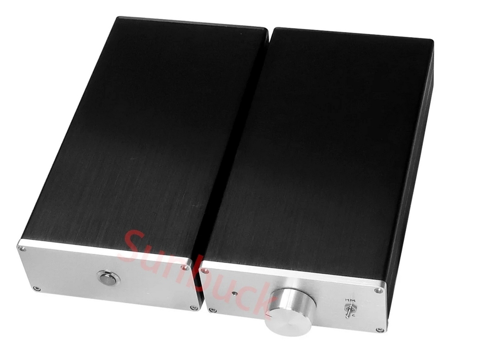 Black glue balanced output hifi Phono Preamp MM moving magnet MC moving coil Phono Preamplifier discrete component class A circuit