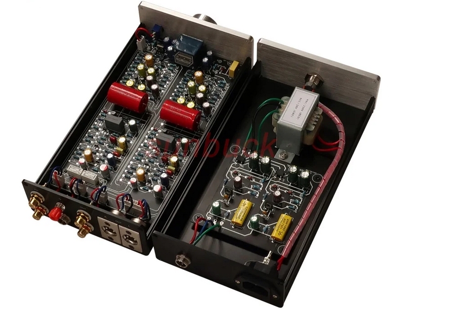 Black glue balanced output hifi Phono Preamp MM moving magnet MC moving coil Phono Preamplifier discrete component class A circuit