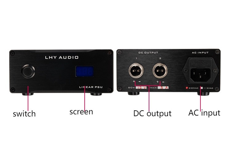 80W DC linear stabilized power supply Suitable for audio hard drive box NAS router MAC PCHiFi DC5V 9V 15V 19V 20V 24V for choose
