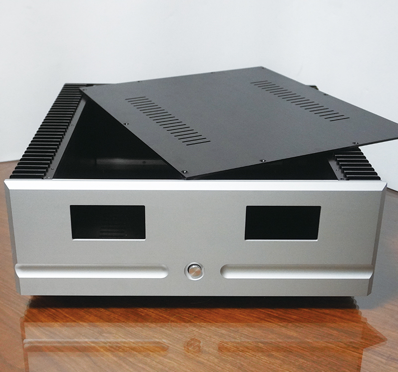 400 class A full aluminum amplifier chassis power supply case HIFI DIY box with heatsink