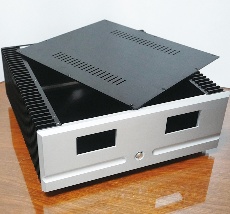 400 class A full aluminum amplifier chassis power supply case HIFI DIY box with heatsink