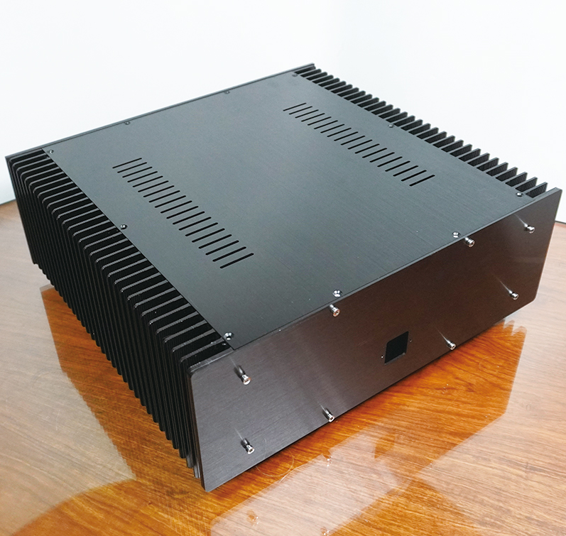 400 class A full aluminum amplifier chassis power supply case HIFI DIY box with heatsink
