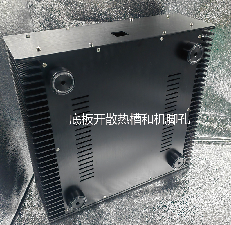400 class A full aluminum amplifier chassis power supply case HIFI DIY box with heatsink