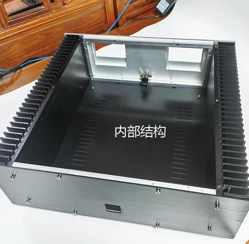 400 class A full aluminum amplifier chassis power supply case HIFI DIY box with heatsink