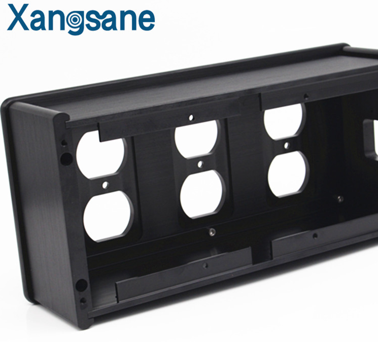 HIFI full aluminum alloy DIY Audio 6 American standard holes power purifier shell PSU chassis xangsane Filter case