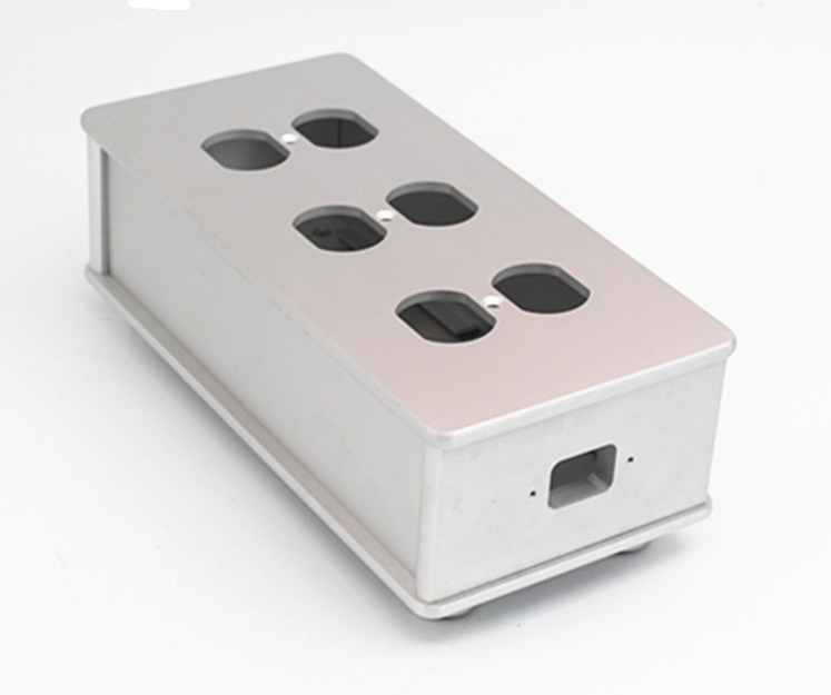 HIFI full aluminum alloy DIY Audio 6 American standard holes power purifier shell PSU chassis xangsane Filter case