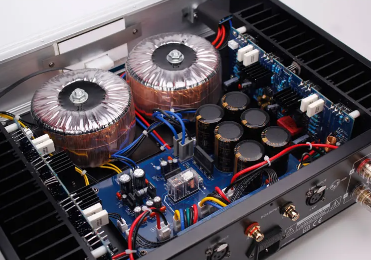 TS-6 HIFI Dual Channel High Power Pure Rear Stage Amplifier Upgraded Double Ring transformer Fever Home Speaker High Fidelity