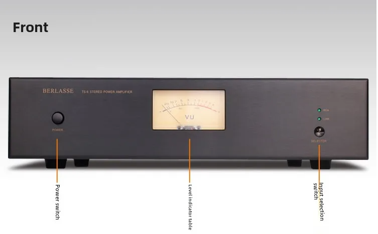 TS-6 HIFI Dual Channel High Power Pure Rear Stage Amplifier Upgraded Double Ring transformer Fever Home Speaker High Fidelity