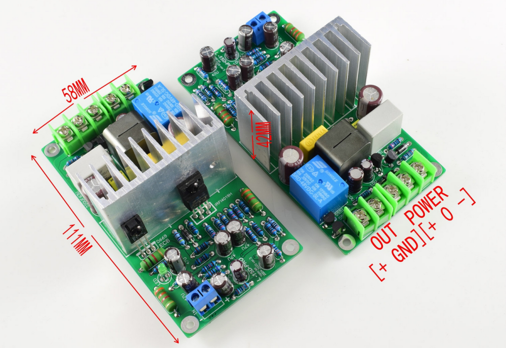 L15D-PRO class D Single channel 300W digital amplifier board Equipped with relay protection