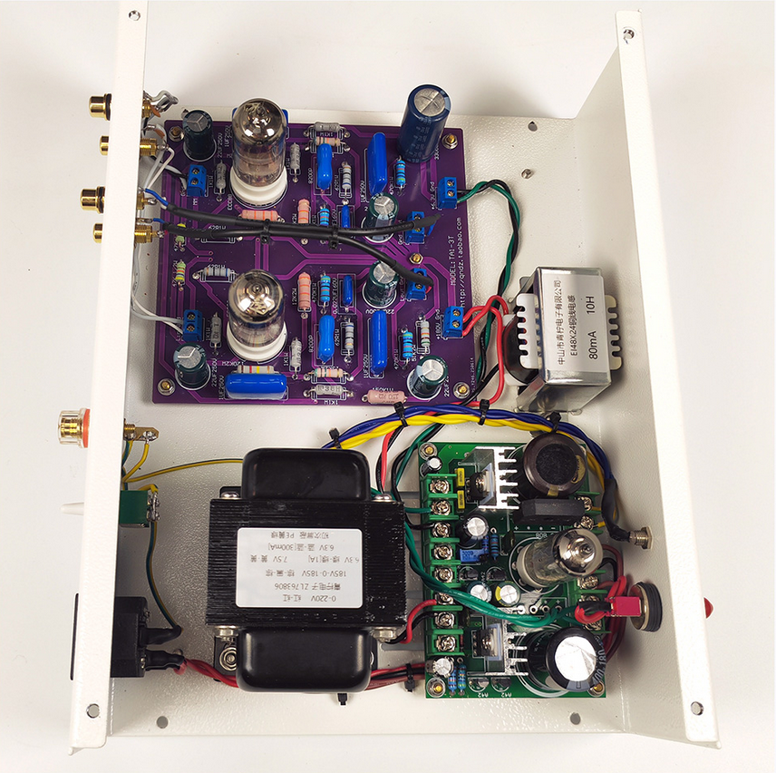 6N2 Electron tube MM phono amplifier 6Z4 electronic tube rectification and electronic voltage stabilization without bottom noise