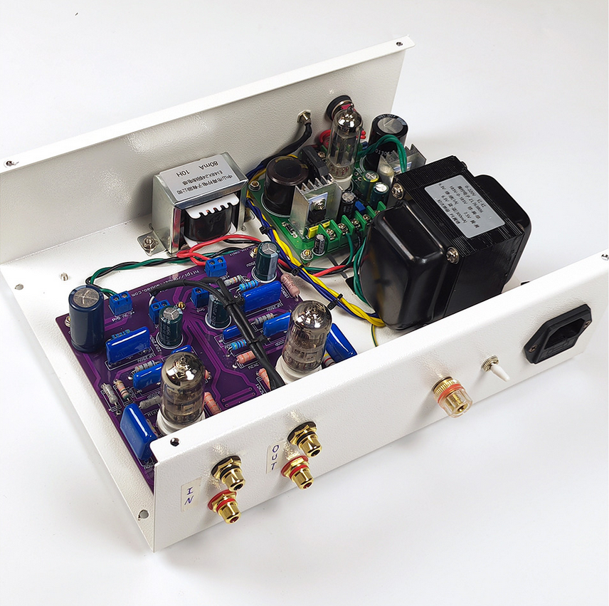 6N2 Electron tube MM phono amplifier 6Z4 electronic tube rectification and electronic voltage stabilization without bottom noise