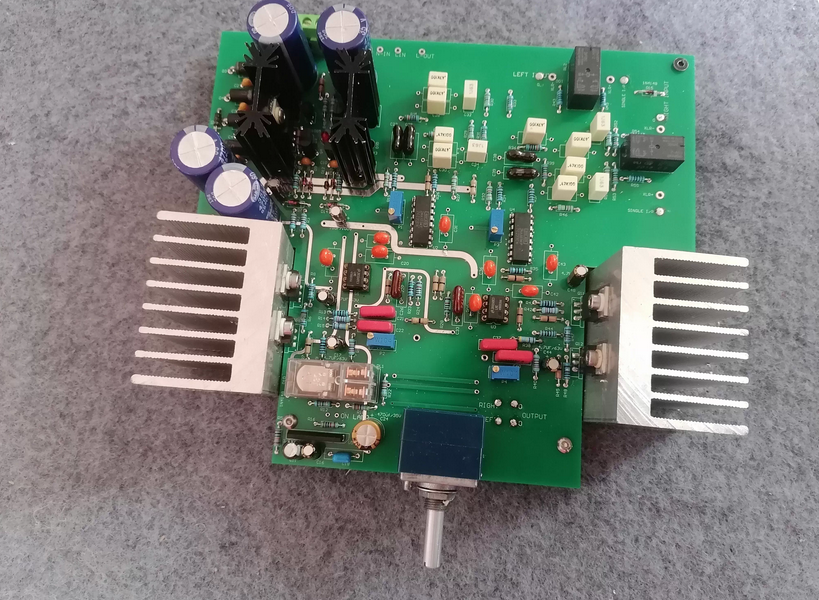 Reproduction of Sugedn HA4 pure Class A headphone amplifier/preamp board