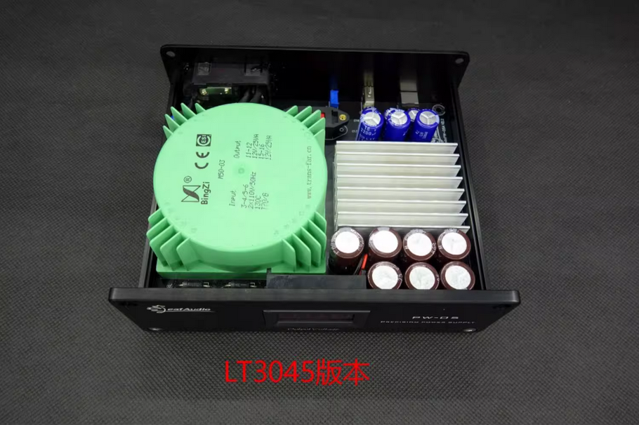 6 parallel LT3045 3A dual output ultra-low noise 50W linear regulated power supply 5V9V12V15V optional