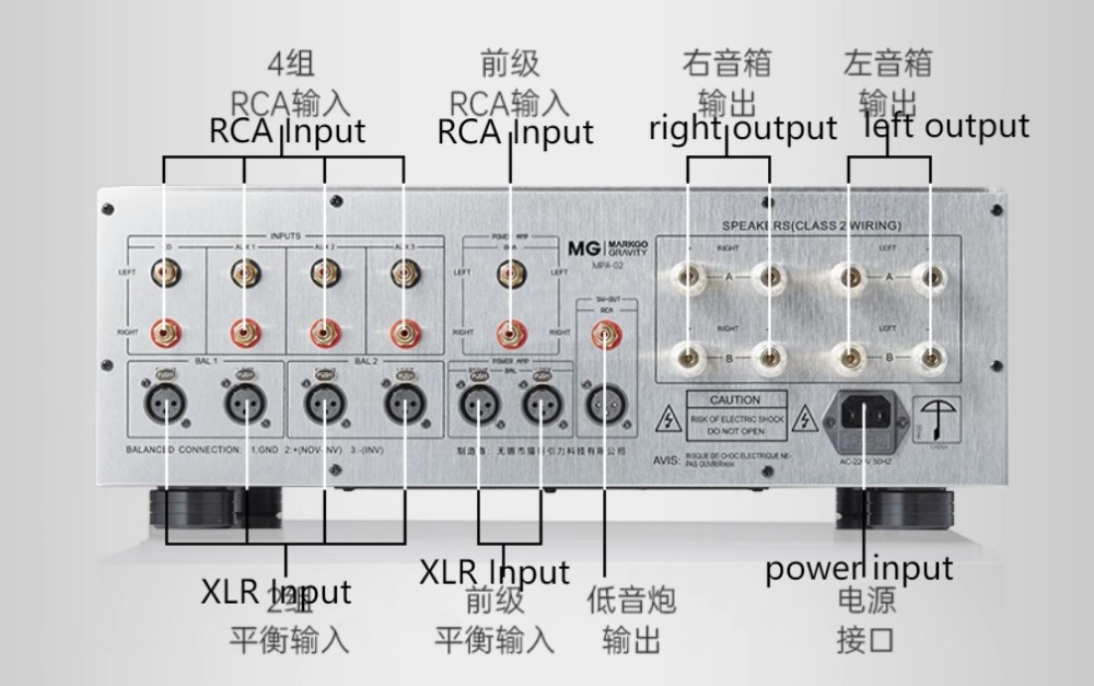 MPA-02 class A 80W+80W High power HIFI stereo combined amplifier Refer to Accuphase circuit