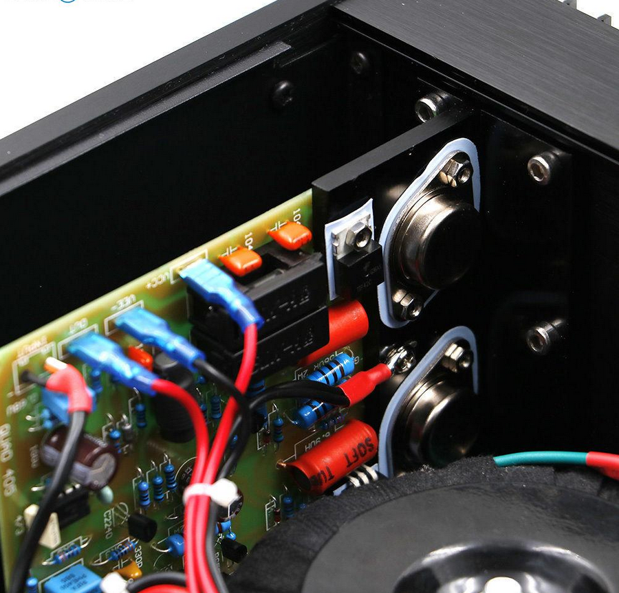 Classic HIFI Stereo 75W+75W Power Amplifier MJ15024 Base On QUAD 405 circuit With SPK Protection