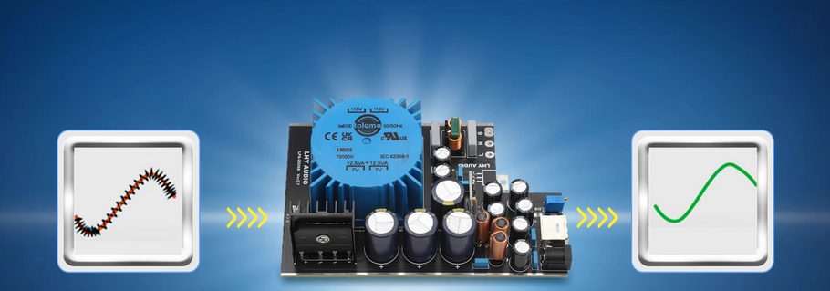 LPS25 DC stabilized HiFi linear power supply DC5V/9/12/15V Suitable for decoding set-top box USB