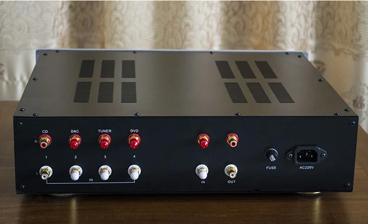 DIY high end aluminium panel  iron  boday audio preamplifier chassis Decoder Board Power Amplifier Cabinet case 430 x 350 x 100mm