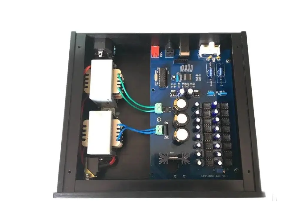 L1543DAC 16X HiFi TDA1543 Home Audio DAC Decoder Digital Coaxial/Fiber Optic USB Input