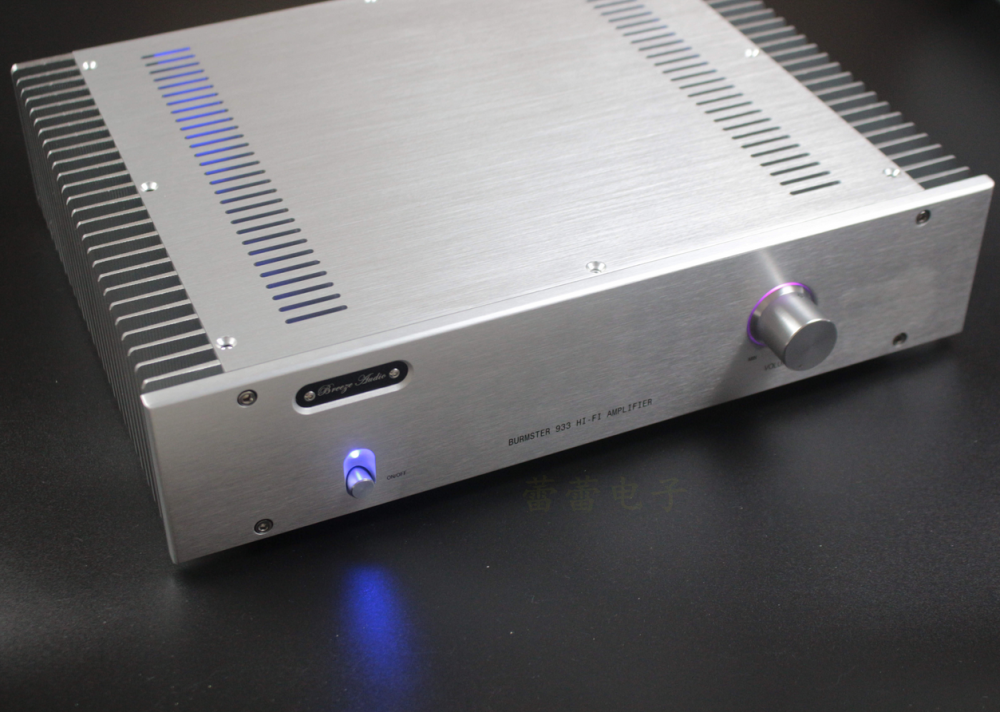 Class A MOS transistor Hand built shed 25W+25W HIFI DIY stereo power amplifier Independently developed silver