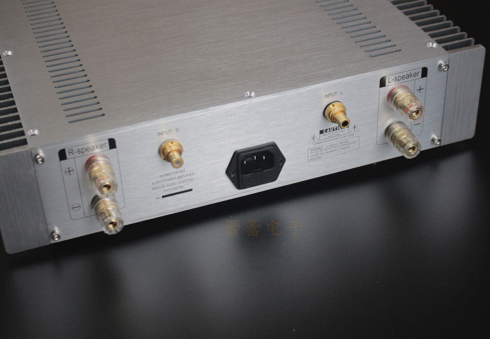 Class A MOS transistor Hand built shed 25W+25W HIFI DIY stereo power amplifier Independently developed silver