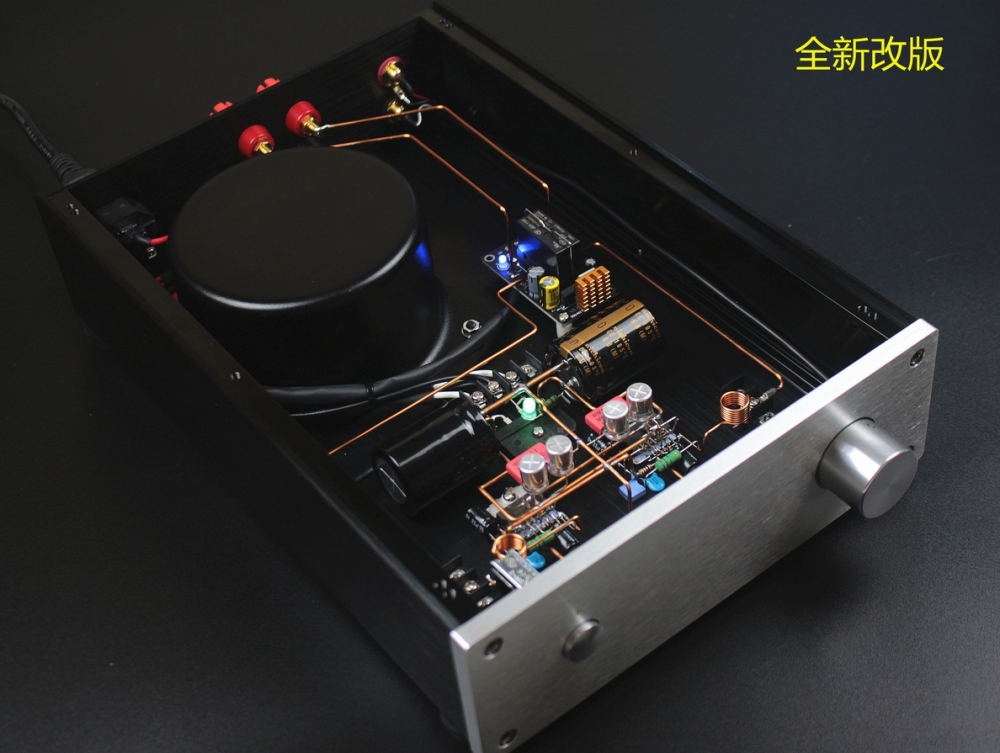 LM3886 HIFI DIY stereo 68W+68W power audio amplifier Handmade shed construction with horn protection function