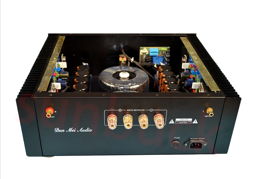 High power HiFi Class A Class AB AM-90 MJE15033 MJE15032 Gold Sealed Tube Circuit Power Amplifier 400W 2.0 Power Amplifier Audio