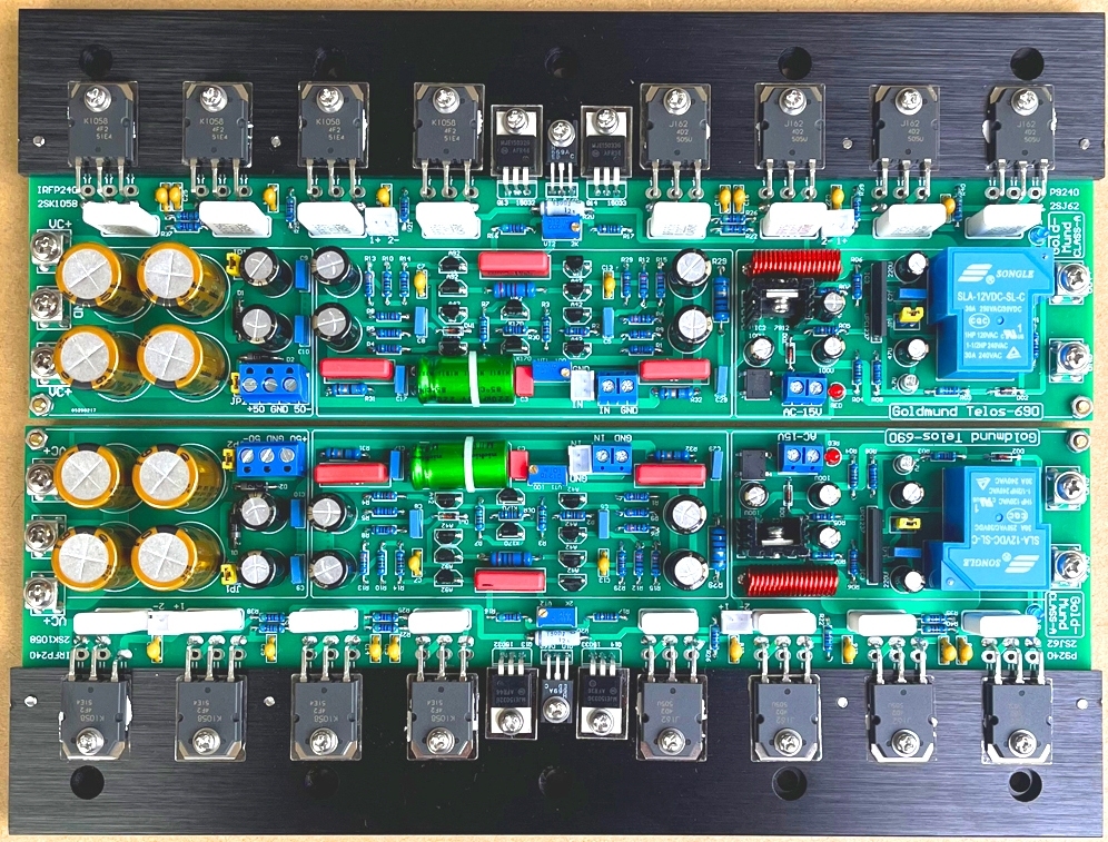 Reference Goldmund Circuit Field Effect Transistor Class A Amplifier Board from Switzerland