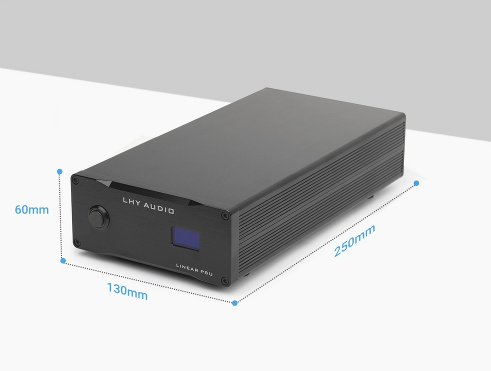 LPS-80 Dual independent output low-noise regulated linear power supply 12V/19V with multiple voltage options