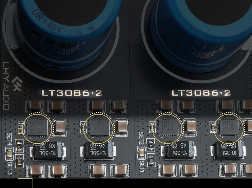 LPS-80 Dual independent output low-noise regulated linear power supply 12V/19V with multiple voltage options