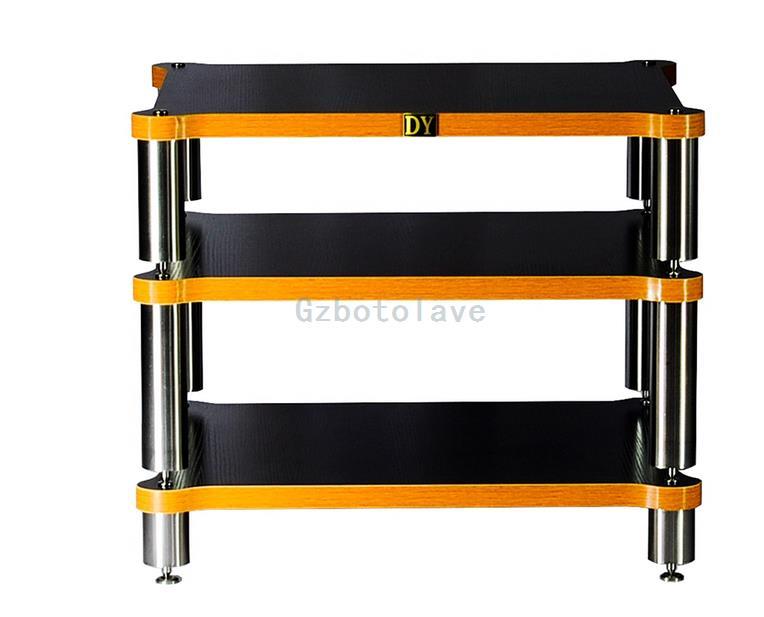 HIFI Solid Wood Audio Speaker shelf Amplifier Cabinet CD player Projector Shock Absorber Rack