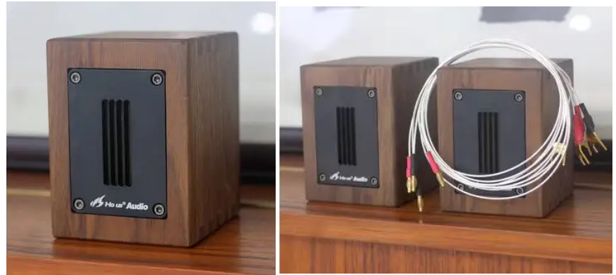 HIFI black solid wood external heating sound aluminum strip type ultra high pitched Tweeter Speaker 91.5dB/mW 30 W